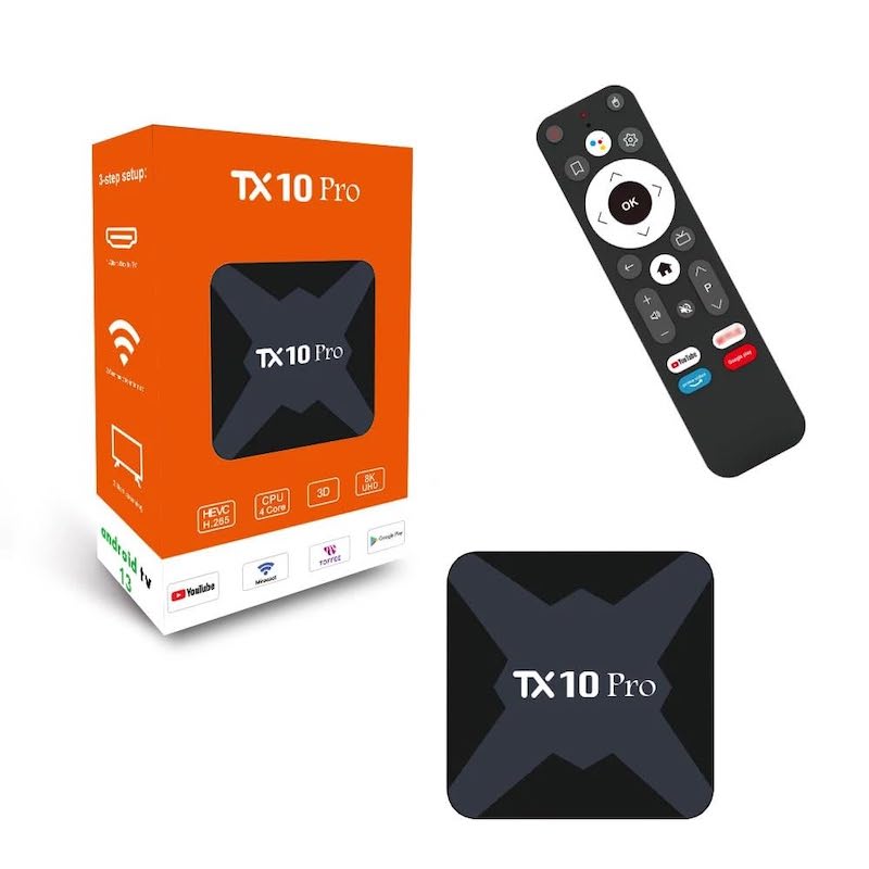 Picture of TX10 TV Box 8K Ultra HD Quality 8GB RAM and 128GB ROM Super Fast Android TV Box | Best Android Smart TV Box in Bangladesh