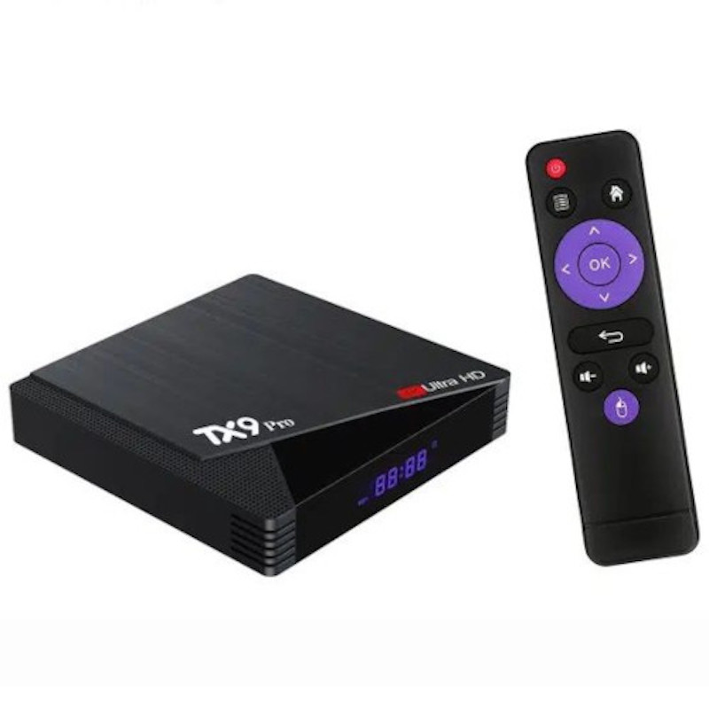 Picture of TX9 Pro Android 10.0 Set Top Box 4K HD Dual Brand 2.4G 5.8G WiFi Media Player AIIwinner H313 Smart TV Box