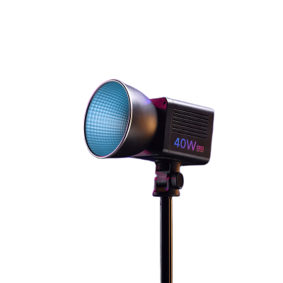 Picture of Ulanzi L024 40W RGB Video Light 2500-6500K Bi-color 0-359° RGB COB Light Mini Bowens Mount Fill Light 3400mAh COB Light