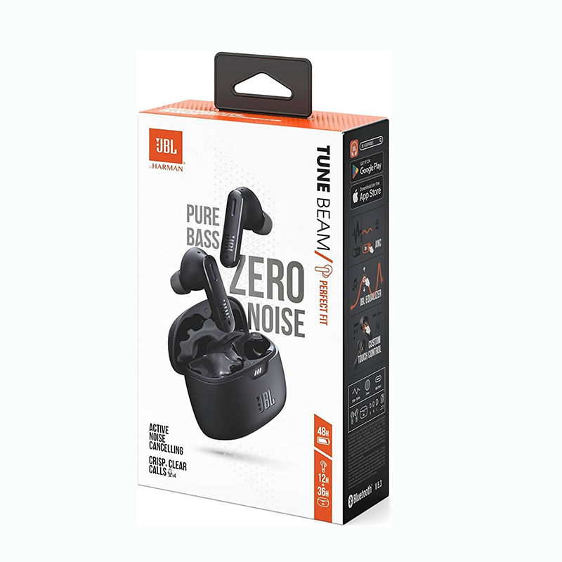 Picture of JBL Wave Beam True Wireless Earbuds with Built-in Microphone True Wireless Headphones with Deep Bass Sound Bluetooth 5.2 Water and Dust Resistant Hands-Free Calling with VoiceAware