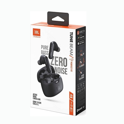 Picture of JBL Wave Beam True Wireless Earbuds with Built-in Microphone True Wireless Headphones with Deep Bass Sound Bluetooth 5.2 Water and Dust Resistant Hands-Free Calling with VoiceAware