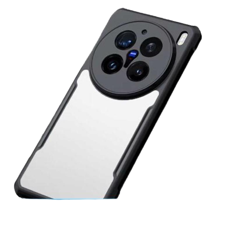 Picture of XUNDD CASE For Vivo X200 Pro Phone Case Air-bag Anti Drop Anti Scratch Protective Covers Shockproof Protection Miltary Grade Black Bumper Case Airbags Shockproof Protective Transparent Back Cover