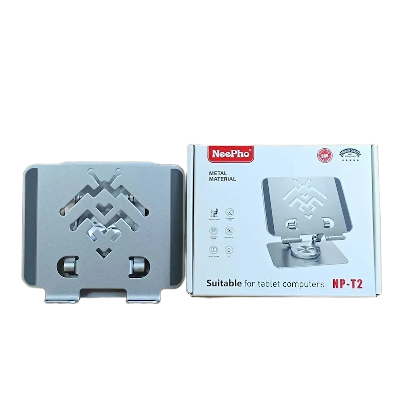 Picture of NeePho NP-T2 Desktop Tablet Stand iPad Stand 360 Full Metal Stand For Tablets iPad Super Sturdy & Grippy Stand