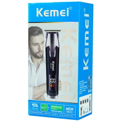 Picture of KEMEI KM-431 Rechargeable LCD Screen Professional Hair Trimmer For Men and Kids Hair Trimmers