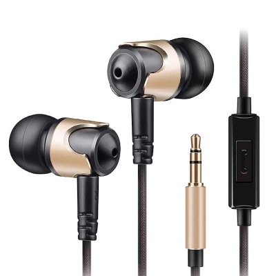 Picture of QKZ DM4 Metal In-Ear Headphones Cable 100dB HiFi Audio Sports Earphones Microphone Gaming Headset Extra Bass Boost 1.2m TPE Cable