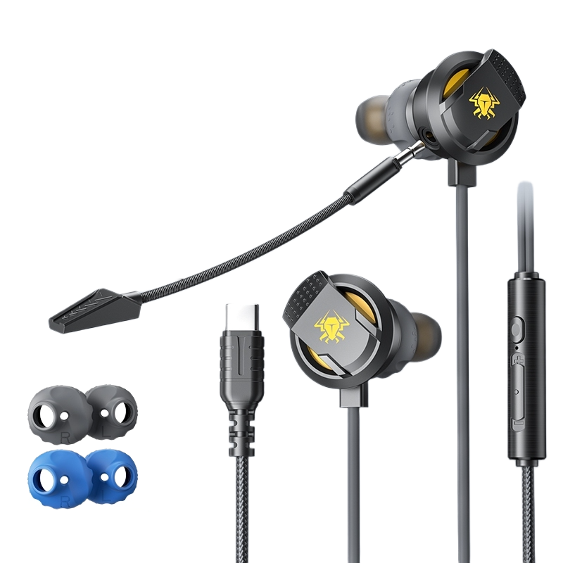 Picture of PLEXTONE RX5 Refire TYPE-C 18W Gaming Headphones In-Ear Headset For Mobile Phone with Detachable Microphone Earphone with PD Charging Option