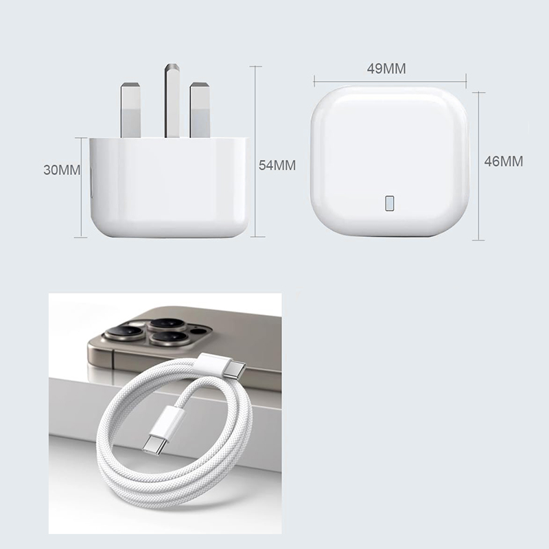 Picture of 35W USB C Fast Charger, for iphone 16 Pro Max USB C Fast Charger Plug 35W and 1M Type-C Charger Cable Compatible with iPhone 16 16 Plus 16 Pro Max iPhone 15 15 Pro Max
