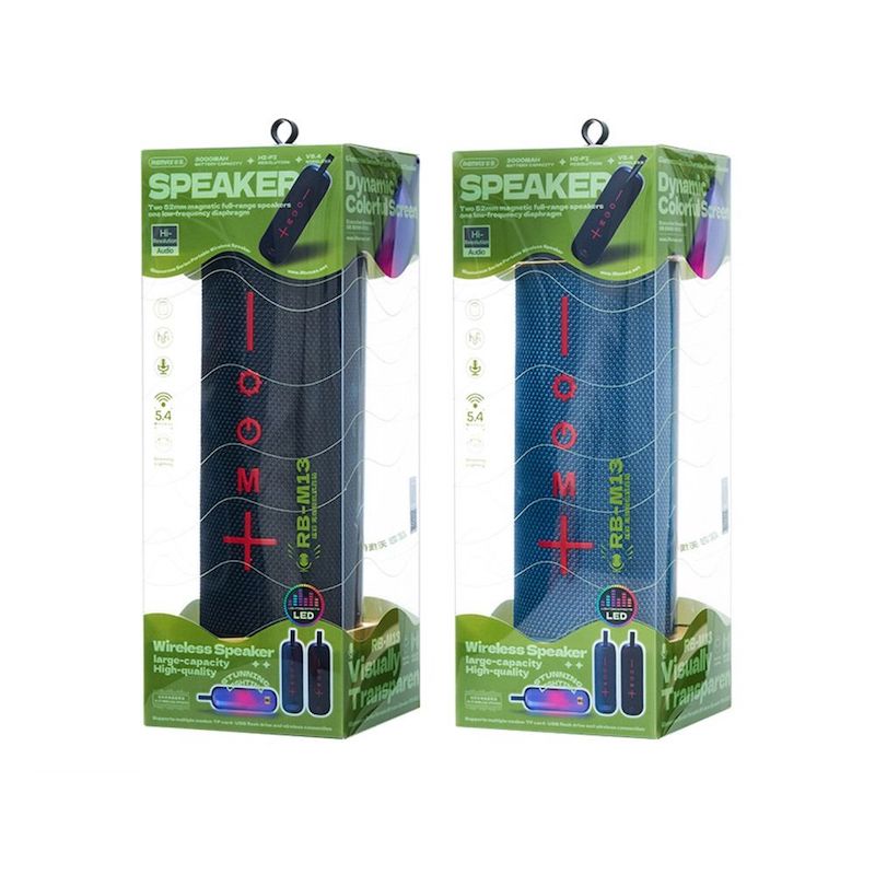 Picture of REMAX Glamorous Series RB-M13 Portable Wireless Speaker Outdoor Mini Speaker with RGB Lighting