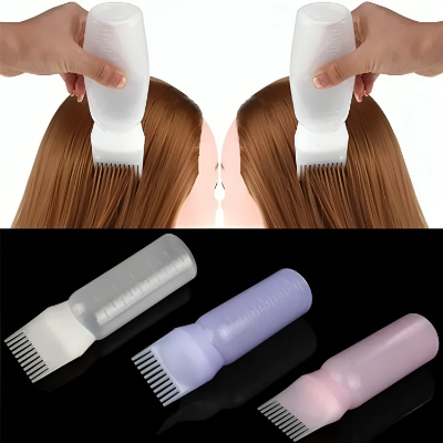 Picture of Multi-functional Hair Dyeing Treatment Oil Cream Shampoo Bottle Oil Coloring Dispensing Applicator Brush Tip Bottle