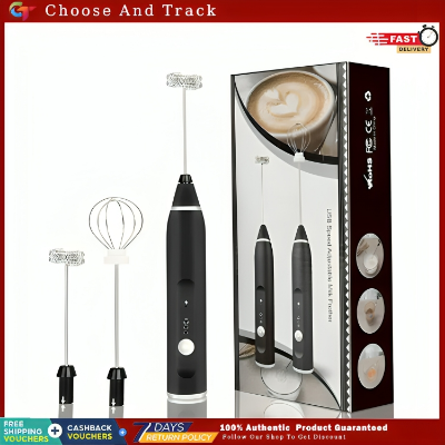 Picture of Rechargeable Milk Frothers with 2 Stainless Steel Whisks for Coffee Cream by Kitchen Glance