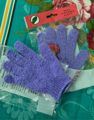 Picture of Bath Gloves For Peeling Exfoliating Mitt Glove For Shower Scrub Gloves Resistance Body Massage Sponge Wash Skin Exfoliator