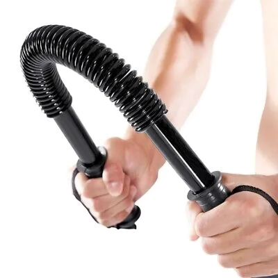 Picture of 40 kg Power Twister Bar Arm Shoulder Builder Spring Exercise Chest and Bicep Blaster - Black