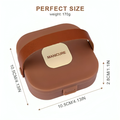 Picture of 7 in 1 Nail Clippers Set, 7pcs Manicure & Pedicure Tools, Stainless Steel Nail Cutter Kit for men and women with Protective Case, Travel Grooming Kit for Facial, Cuticle and Nail Care