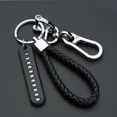 Picture of Special Telephone Number Anti-Lost Phone Number Key Ring Keychain for Car and Motorbike