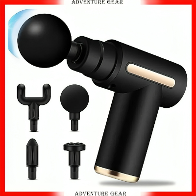 Picture of Mini Electric Massage Gun Portable Deep Tissue Massage Gun - Pain Relief USB Rechargeable Body Massager