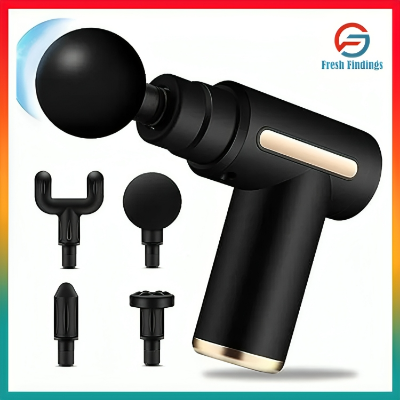 Picture of Mini Electric Massage Gun Portable Deep Tissue Massage Gun - Pain Relief USB Rechargeable Body Massager