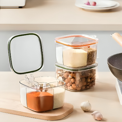 Picture of 4 in 1 Partition Kitchen seasoning masal box organizer