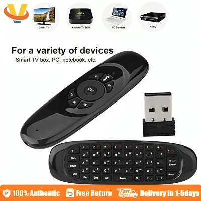 Picture of Air Mouse Keyboard 2.4Ghz 6-axis Sensor Backlit Dual-sided Remote Control 3-in-1 Keyboard Wireless Remote Control Gyroscope Android TV Controller for Windows/Mac OS/Linux/Android