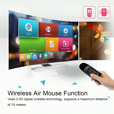 Picture of Air Mouse Keyboard 2.4Ghz 6-axis Sensor Backlit Dual-sided Remote Control 3-in-1 Keyboard Wireless Remote Control Gyroscope Android TV Controller for Windows/Mac OS/Linux/Android