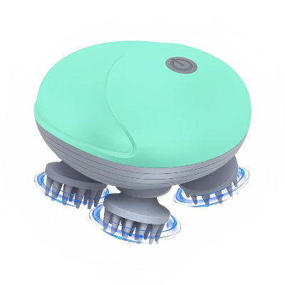 Picture of Electric Scalp Massager, Portable Head Massager with Kneading 96 Massage Nodes, Handheld Head Scratcher Massager for Stress Relax and Pain Relief, Ideal Gifts for Women, Men