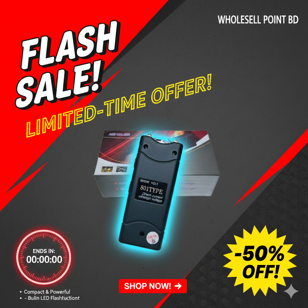 Picture of Rechargeable Led Flashlight High Voltage Electric Tool