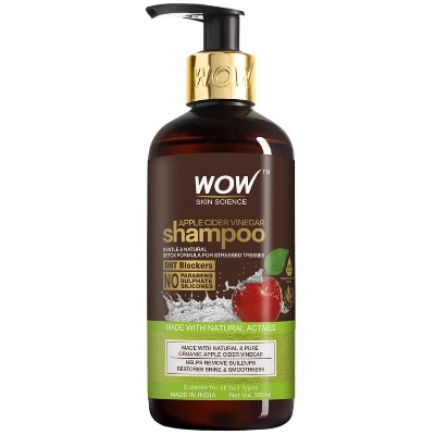 Picture of WOW Apple Cider Vinegar No Parabens & Sulphate Shampoo, 300mL