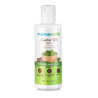 Picture of Mamaearth 100% Pure Castor Oil, Cold Pressed, To Support Hair Growth Hair Oil (150 ml)