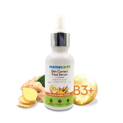 Picture of Mamaearth Skin Correct Face Serum with Niacinamide and Ginger Extract for Acne Marks & Scars - 30 ml