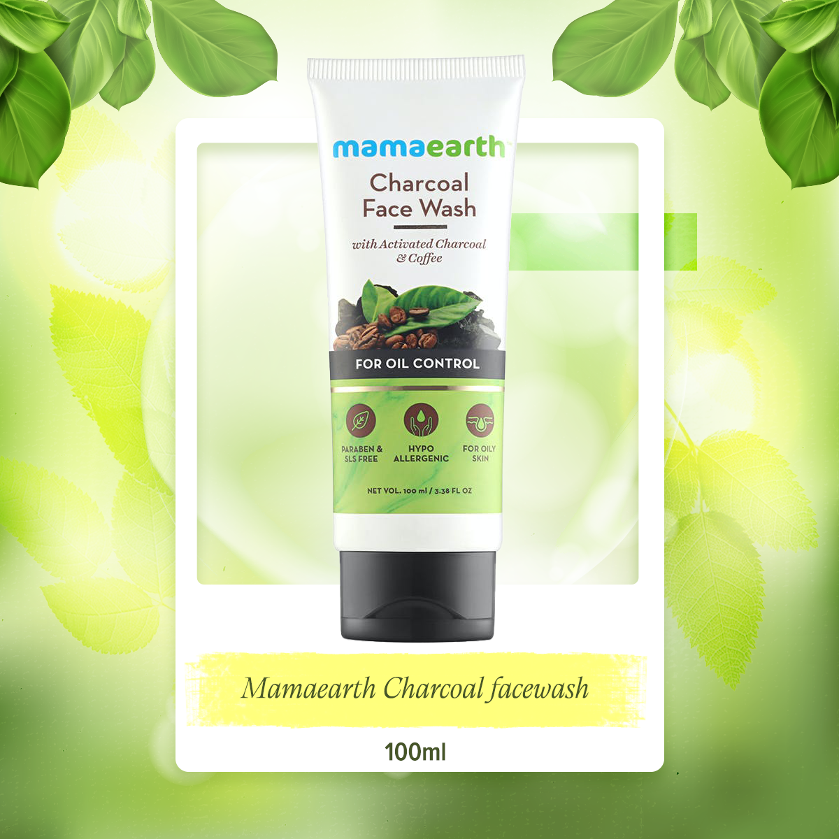 Picture of Mamaearth Charcoal facewash for oily skin 100 ml (packaging may vary)