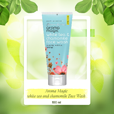 Picture of অ্যারোমা ম্যাজিক হোয়াইট টি এবং ক্যামোমিল ফেস ওয়াশ 100 ml