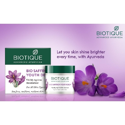 Picture of BIOTIQUE Bio Saffron Youth Dew AgelessMoisturizer (50 g)