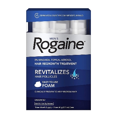 Picture of Rogaine 5% Minoxidil Foam for Hair and beard Regrowth-(3-Months Supply )