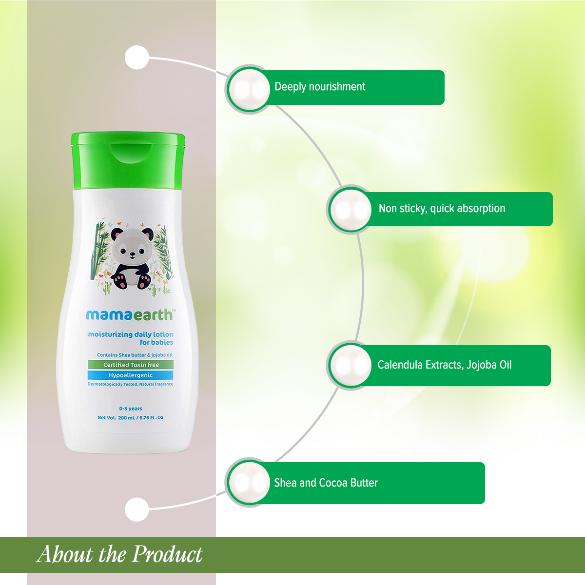 Picture of Mamaearth Daily Moisturizing Lotion for Babies 200ml