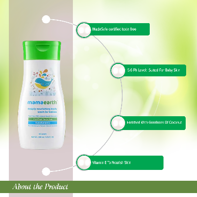 Picture of Mamaearth Deeply nourishing body wash for babies (200 ml)