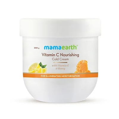 Picture of Mamaearth Vitamin C Nourishing Cold cream Winter for Face & Body with Vitamin C and Honey for Illuminating Moisturization-200g