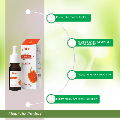 Picture of উজ্জ্বল ত্বকের জন্য ম্যান্ডারিনের সাথে প্লুম 15% ভিটামিন সি ফেস সিরাম-20 ml