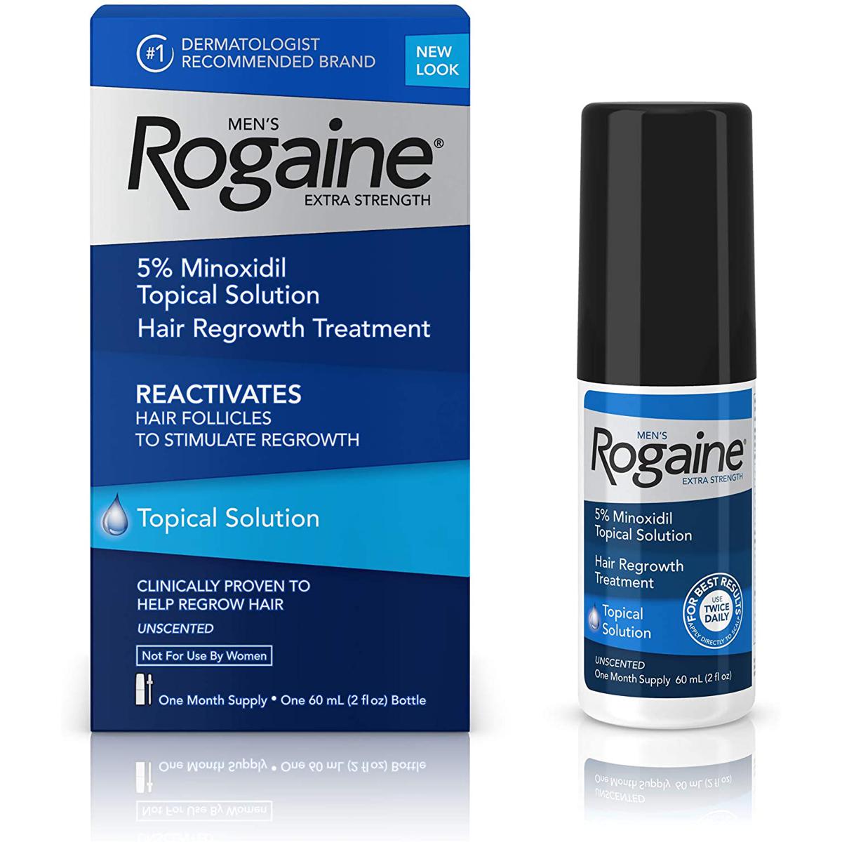 Picture of Rogaine minoxidil 5% for Men Extra Strength-60 ml