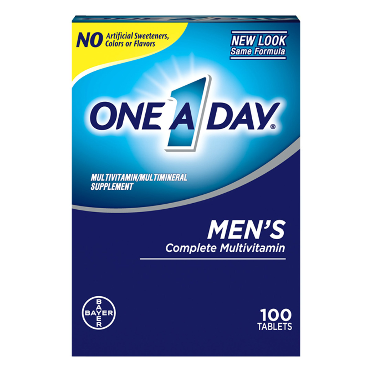 Picture of ভিটামিন ক্যালসিয়াম এবং ভিটামিন D-100 কাউন্ট সহ এক দিনের পুরুষদের মাল্টিভিটামিন পরিপূরক (মার্কিন)