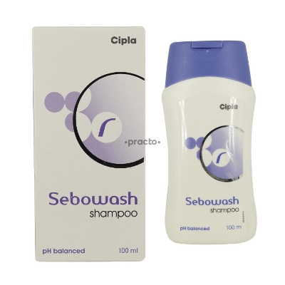 Picture of sebowash Shampoo for relieving the scaling, flaking, and itching caused by dandruff (seborrhoeic dermatitis).-100ml 