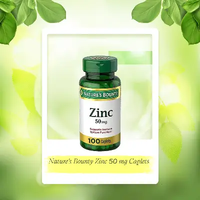 Picture of প্রকৃতির বাউন্টি জিংক 50 mg ক্যাপলেট 100 গণনা