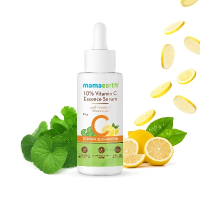 Picture of Mamaearth 10% Vitamin C Face Serum Essence Serum with Vitamin C and Gotu Kola for Skin Illumination-30ml