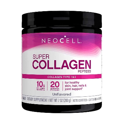 Picture of Neo Cell Super Collagen Peptegain Powder 7 Ounces Non-Gro Gras Fed Palo Friendly Gluten Free Hair Skin Nails And Joint (Packaging) Unchanged