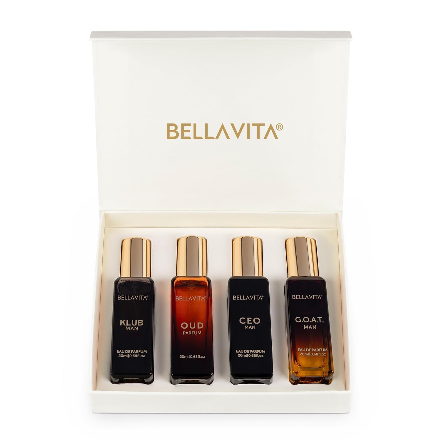 Picture of Bella Vita Organic Man Perfume Gift Set for Men 4x20 ml Perfumes Luxury Scent with Long Lasting Fragrance