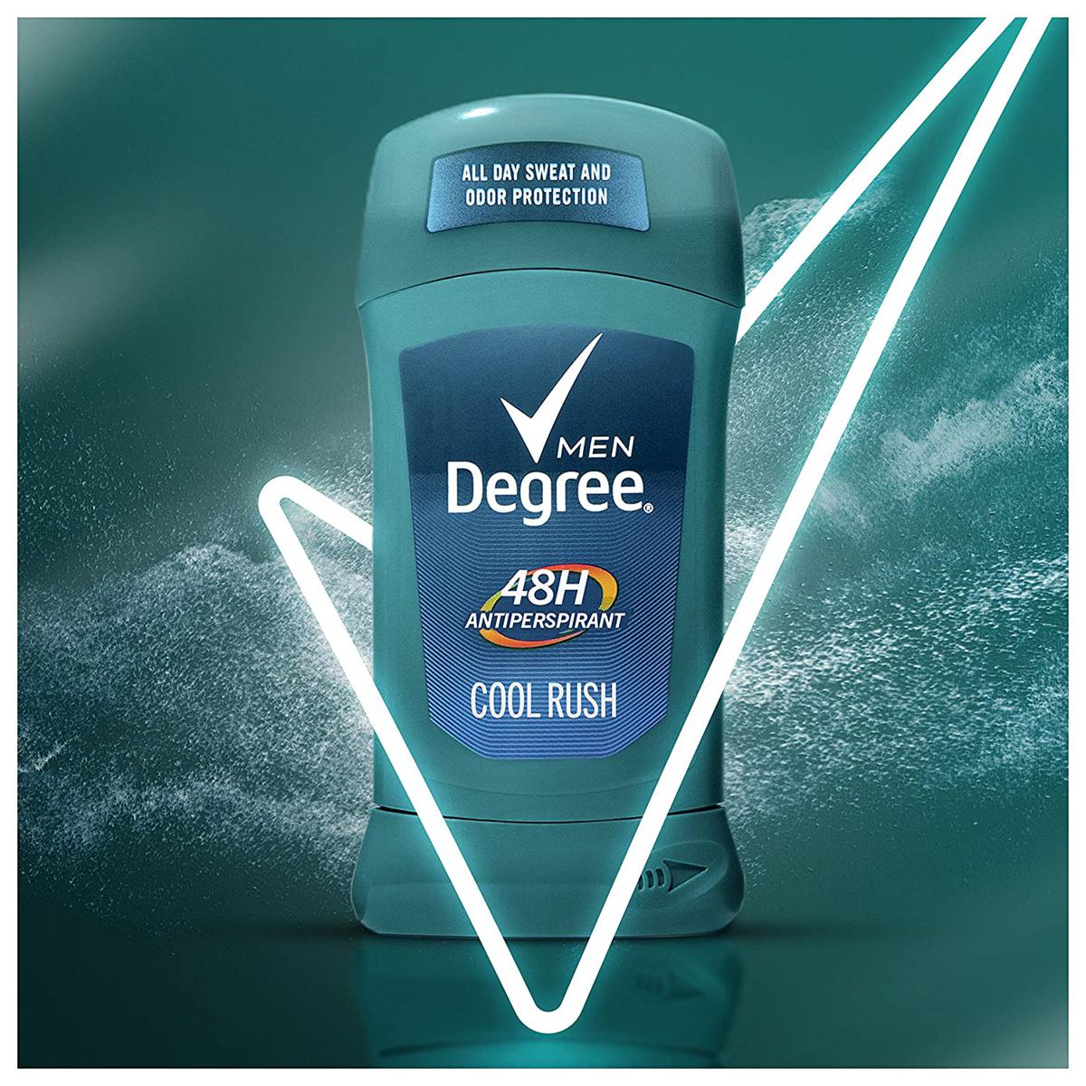 Picture of Degree Men Antiperspirant Deodorant 48-Hour Odor Protection Cool Rush Mens Deodorant Stick 2.7 oz