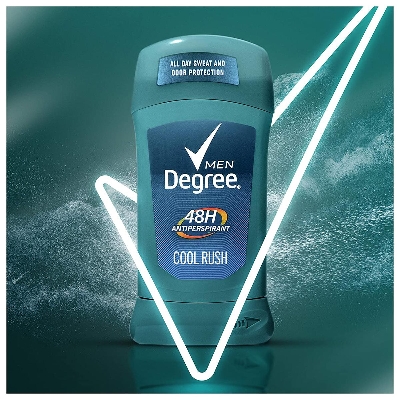 Picture of Degree Men Antiperspirant Deodorant 48-Hour Odor Protection Cool Rush Mens Deodorant Stick 2.7 oz