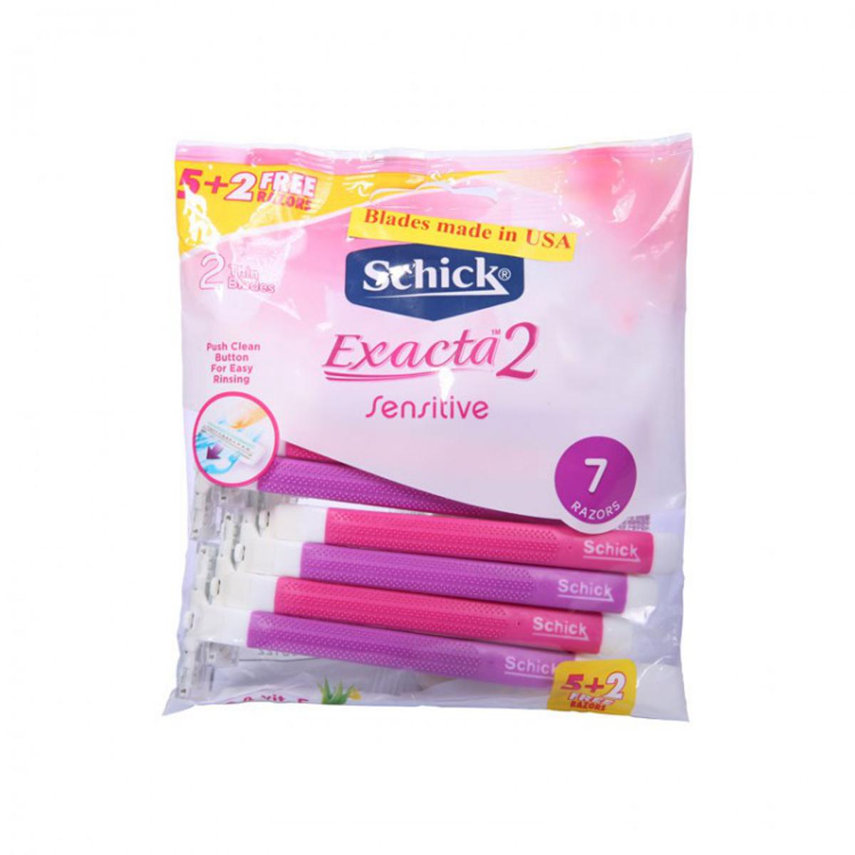 Picture of SCHICK Exacta 2 razor For women with Aloe &Vitamin E (7 Pcs)