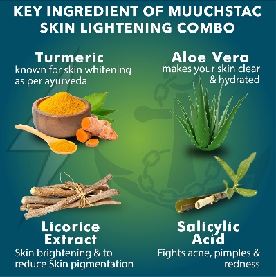 Picture of Muuchstac Face Care Kit - Skin Lightening Oil 30ml & Ocean Face Wash-100 ml