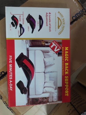 Picture of BACK Stretching Device Back Massager for Bed & CHAIR & CAR, Multi-Level Lumbar Support Stretcher Spinal Lower and Upper Muscle Pain Relief