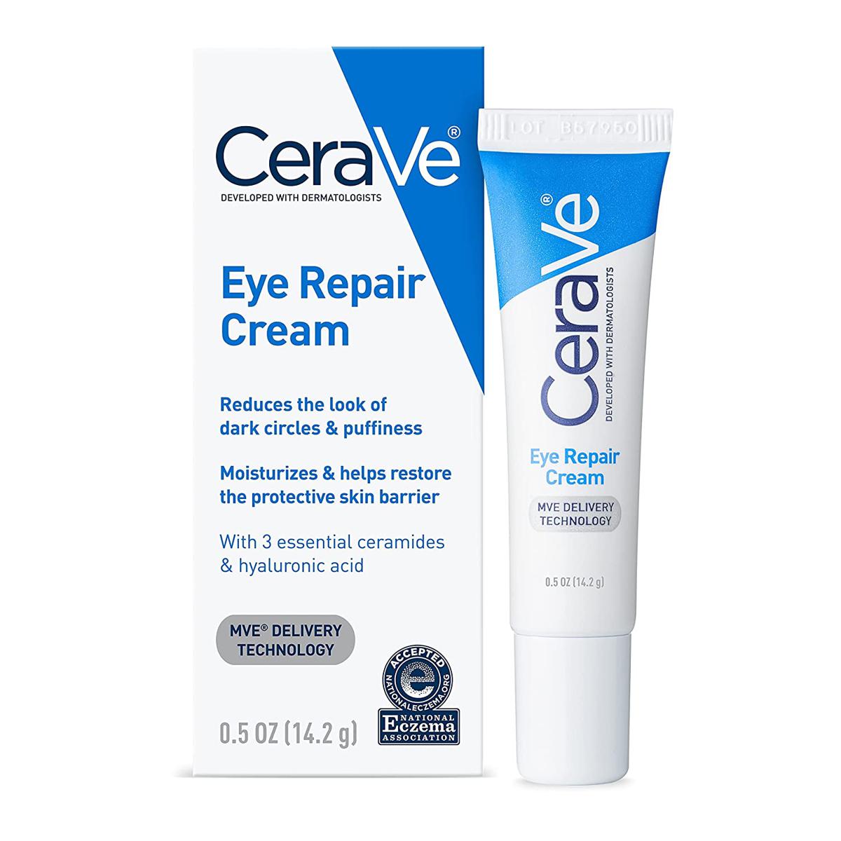 Picture of CeraVe Eye Repair Under Eye Cream for Dark Circles and Puffiness-14.2 g (USA)