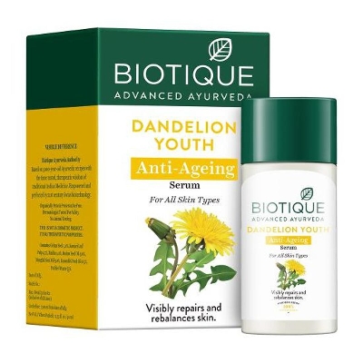 Picture of Biotique Dandelion Youth Anti- Ageing Serum For All Skin Types-40ml